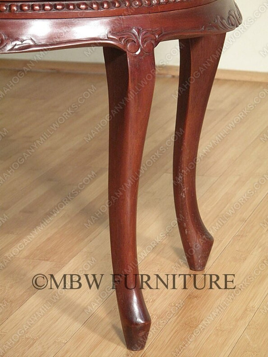 Distressed Solid Mahogany Victorian Round Dumbwaiter Tea Table