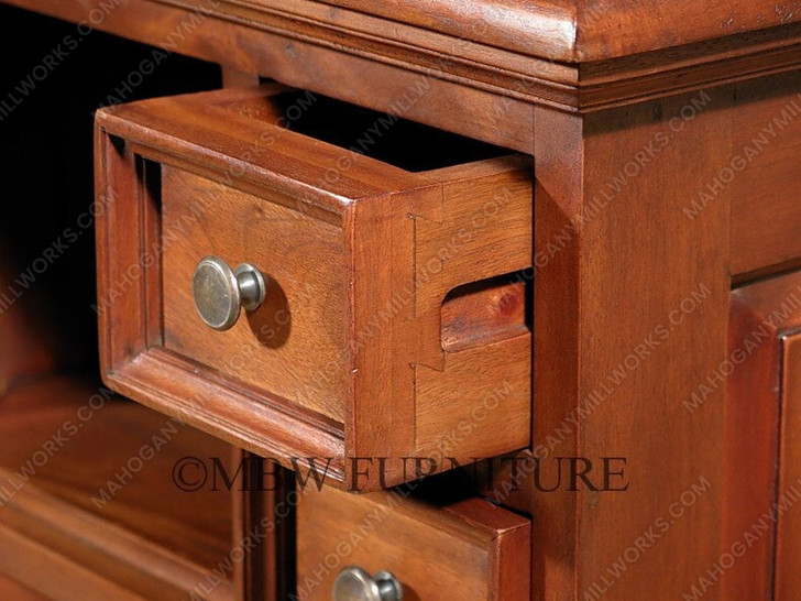 Solid Mahogany Telephone Stand Cabinet Occasional Side End Table