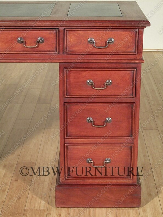 Regency Home Office Desk w/ Leather