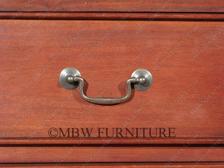 Distressed Partner's Desk w/ Leather