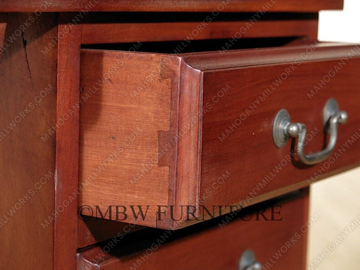 Mahogany Leather Top Davenport Desk