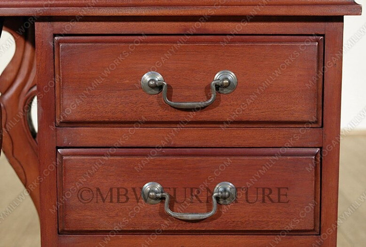 Mahogany Leather Top Davenport Desk