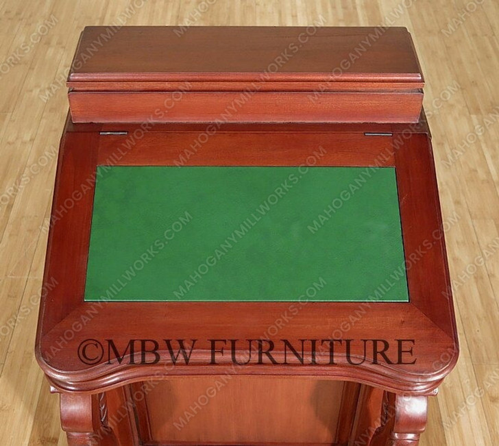 Mahogany Leather Top Davenport Desk