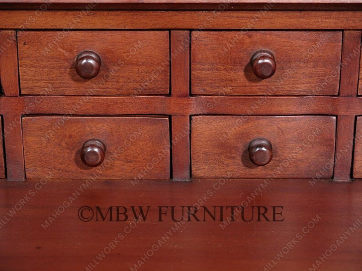 Mahogany Leather Top Davenport Desk
