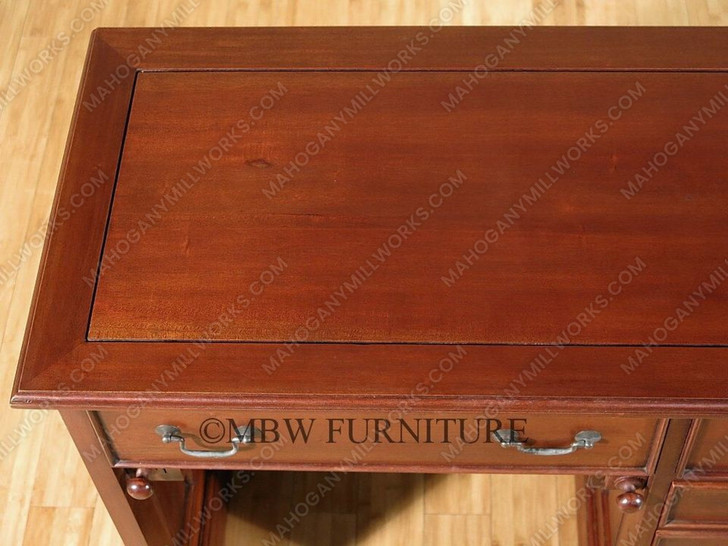 Solid Mahogany Executive Office Writing Desk