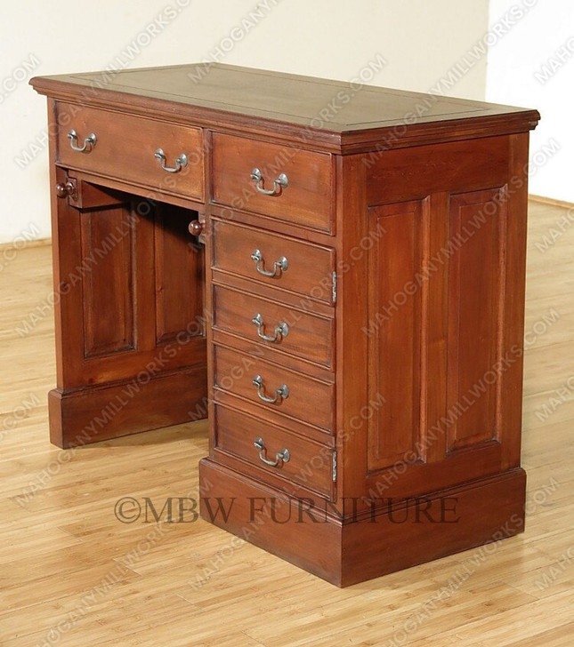 Solid Mahogany Executive Office Writing Desk