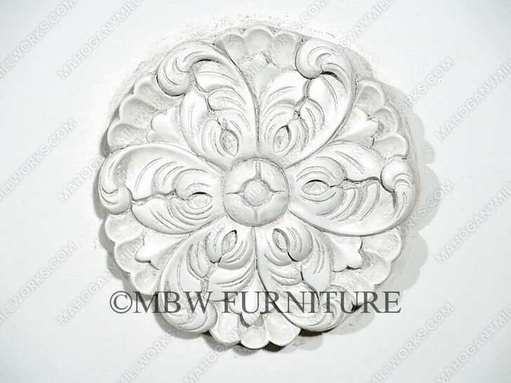 Acanthus White Hand-Carved Armoire/Wardrobe