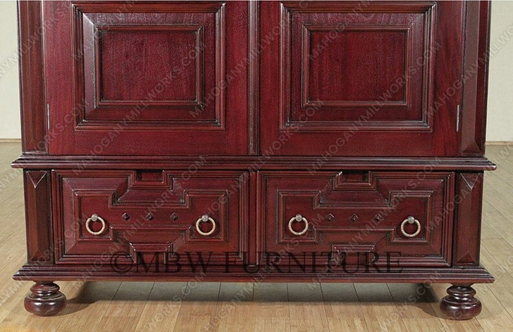 Casablanca Dark Mahogany 2-Door Armoire/Wardrobe