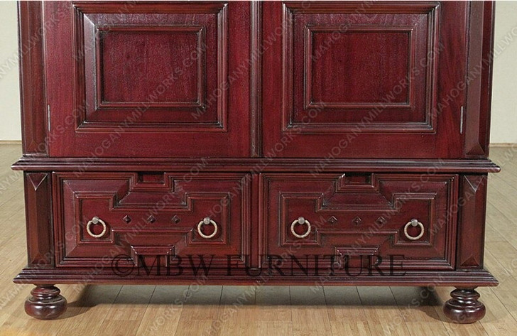 Casablanca Dark Mahogany 2-Door Armoire/Wardrobe