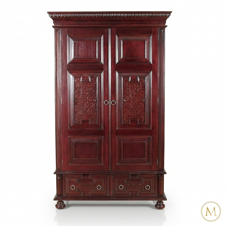 Casablanca Dark Mahogany 2-Door Armoire/Wardrobe