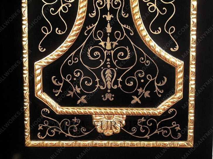 9ft Black & Gold Versace Style Wardrobe