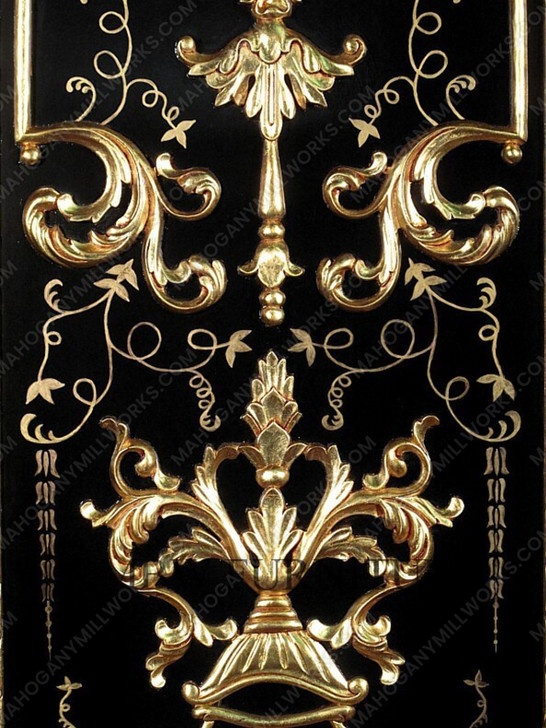 Black & Gold Versace Style Cabinet