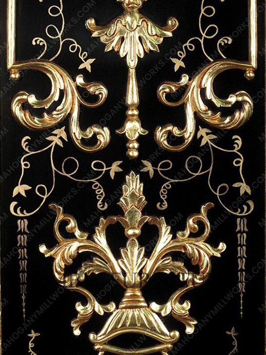 9ft Black & Gold Versace Style Wardrobe