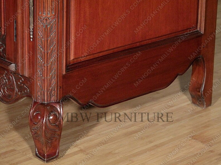 Cherry French 2-Door Armoire Wardrobe