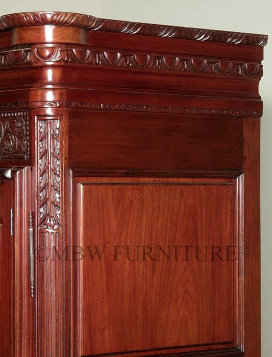 Cherry French 2-Door Armoire Wardrobe