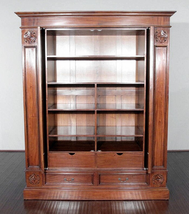 6ft Solid Mahogany 2-Door Wardrobe (6ft W x 7ft H)