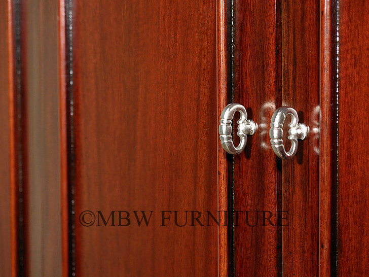 Mahogany Storage Armoire with Drawers