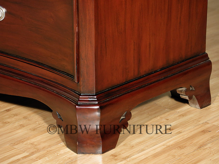 Mahogany Storage Armoire with Drawers