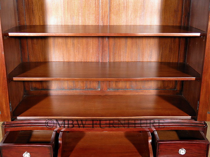 Mahogany Storage Armoire with Drawers