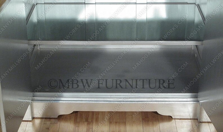 Silver Leaf Art Deco Mirrored Cabinet