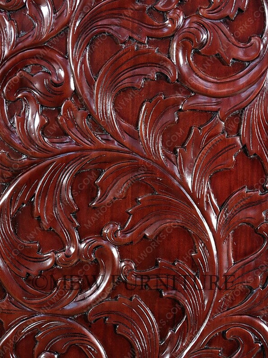 Dark Mahogany French Rococo Wardrobe