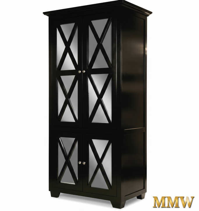 Black 2-Door Storage Cabinet