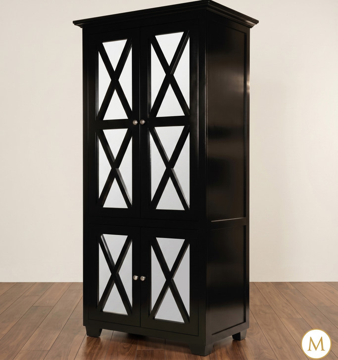 Black 2-Door Storage Cabinet