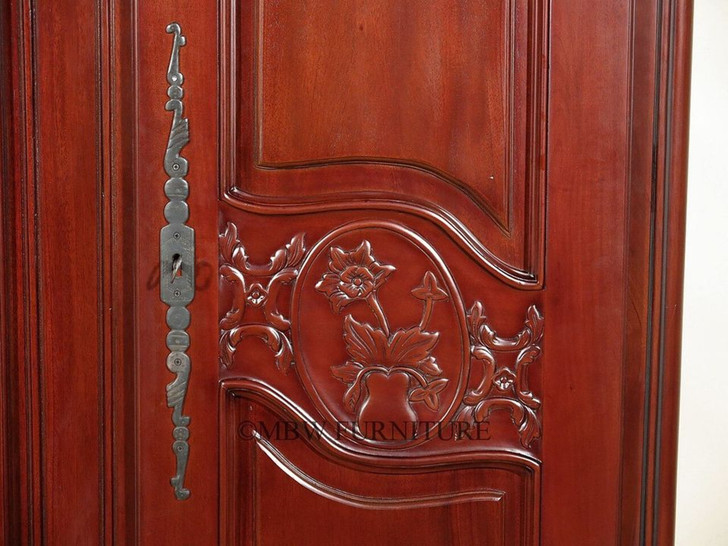 Solid Mahogany French Cabinet Chest