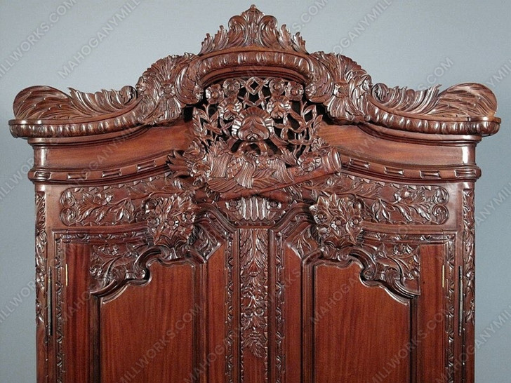 Walnut French Rococo Cabinet