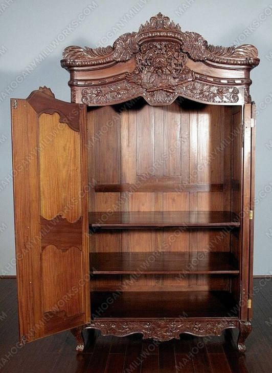 Walnut French Rococo Cabinet