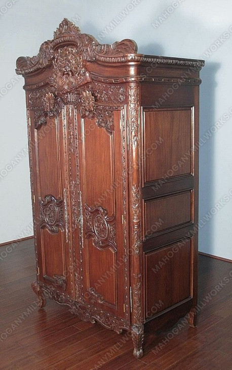 Walnut French Rococo Cabinet