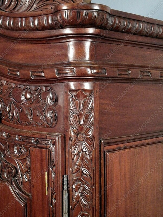 Walnut French Rococo Cabinet