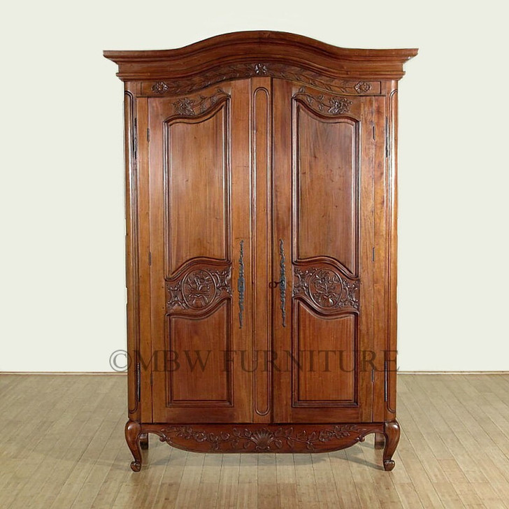 Mahogany/Walnut French Armoire