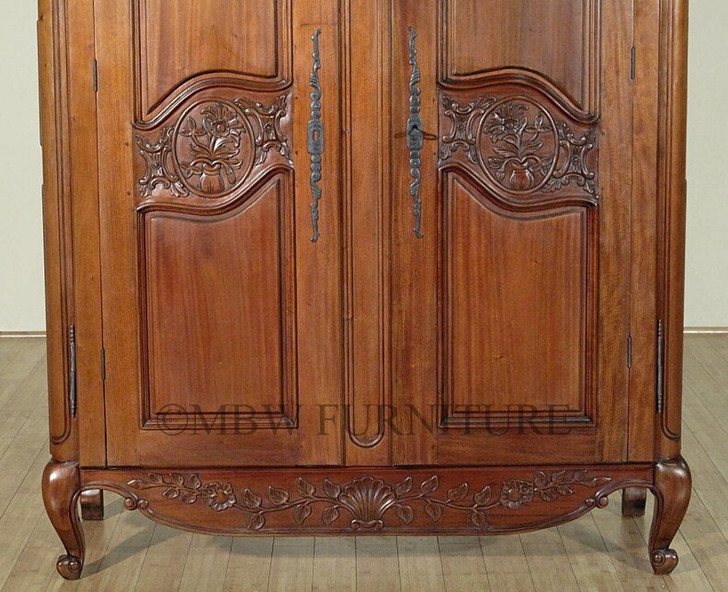 Mahogany/Walnut French Armoire