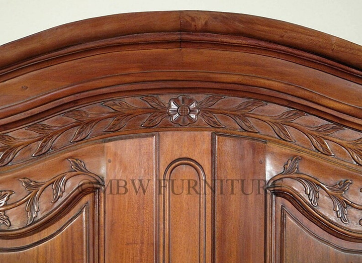 Mahogany/Walnut French Armoire