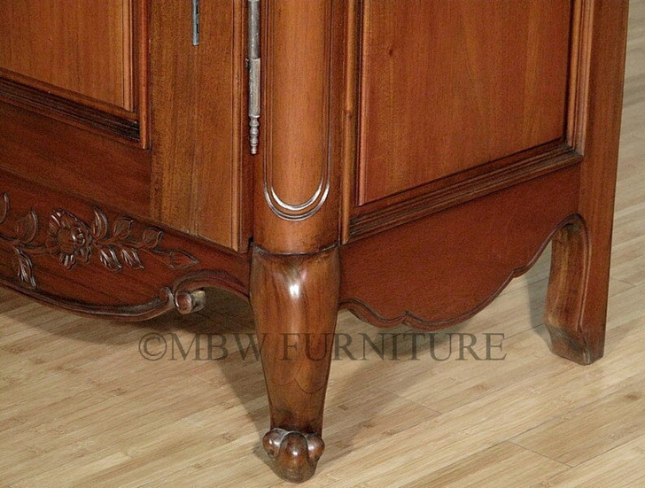 Mahogany/Walnut French Armoire
