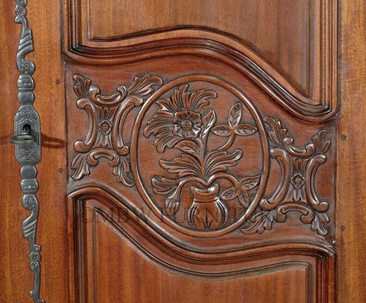 Mahogany/Walnut French Armoire