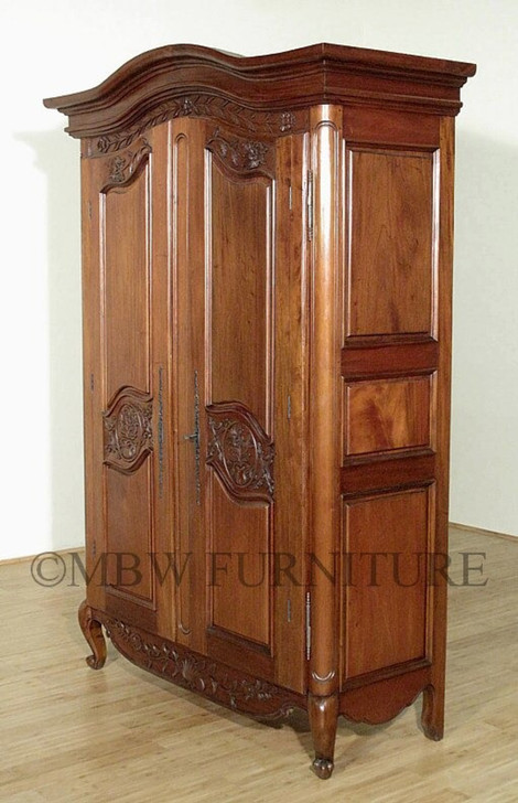 Mahogany/Walnut French Armoire