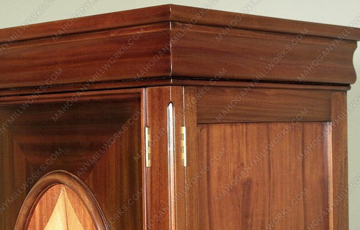 Walnut Inlay Media Cabinet