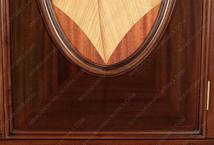 Walnut Inlay Media Cabinet