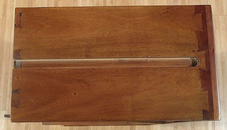 Mahogany Marquetry Inlaid Media Armoire