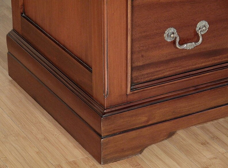 Mahogany Marquetry Inlaid Media Armoire