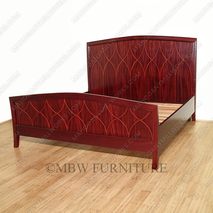3-Pc Rosewood Inlaid Bedroom Set
