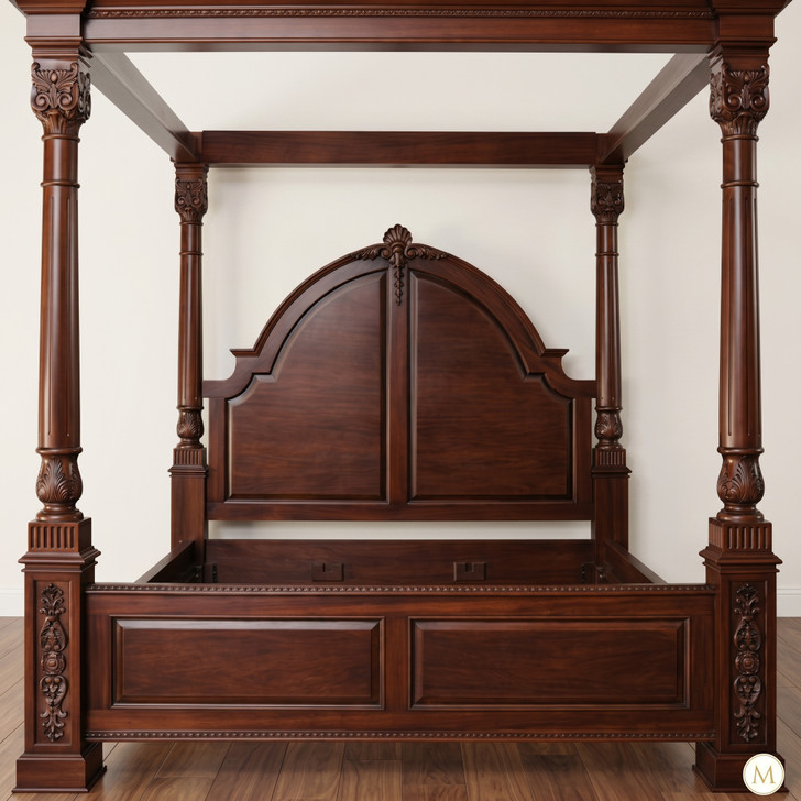 Roman Four Poster Canopy Bed