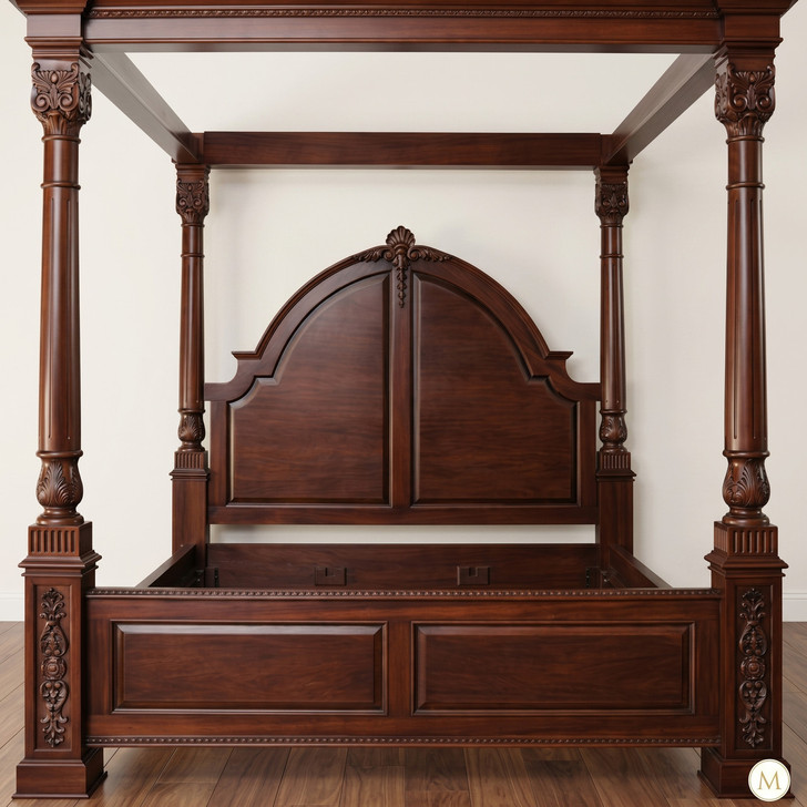 Roman Four Poster Canopy Bed