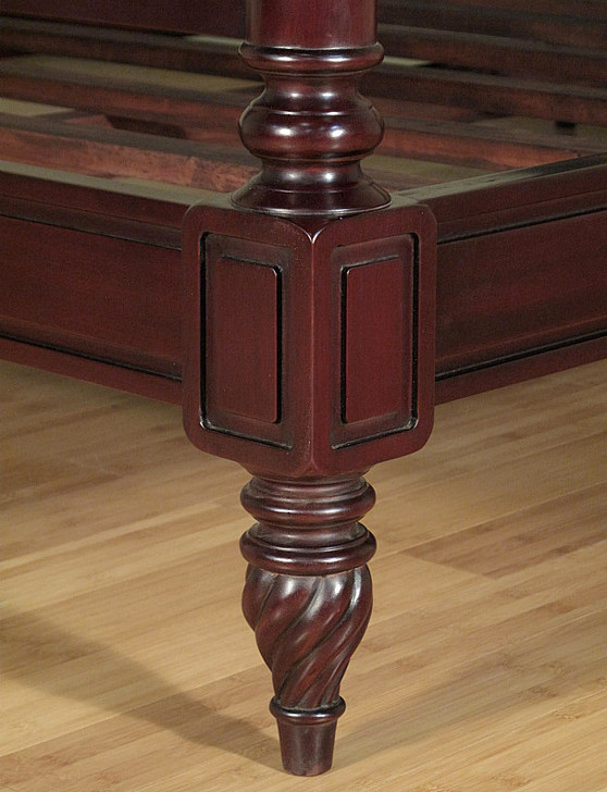 British Colonial Cane Panel Bed