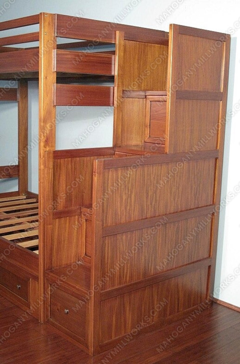 Honey Twin Stair Storage Bunk Bed