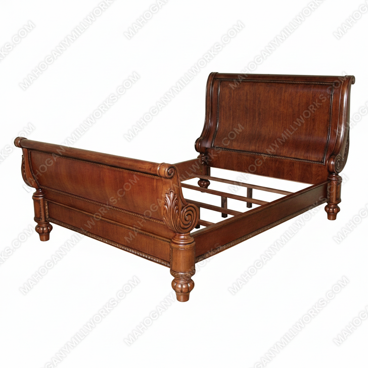 Mahogany French Sleigh Bed