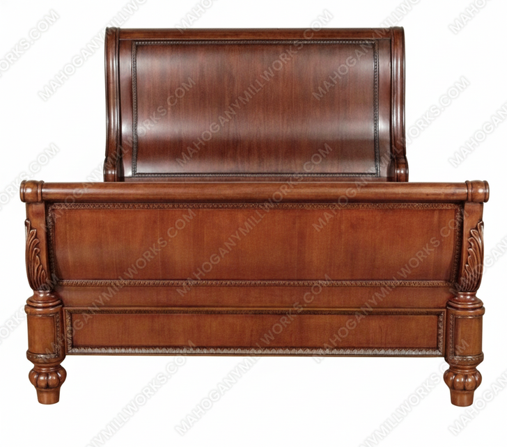 Mahogany French Sleigh Bed