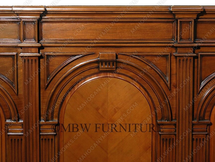 Solid Mahogany King Panel Bed